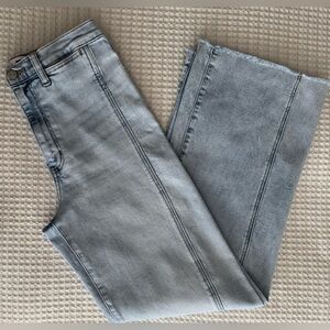 DAZE Denim HUG High Rise Wide Ankle Jeans / Cupid Light Wash / Size 27